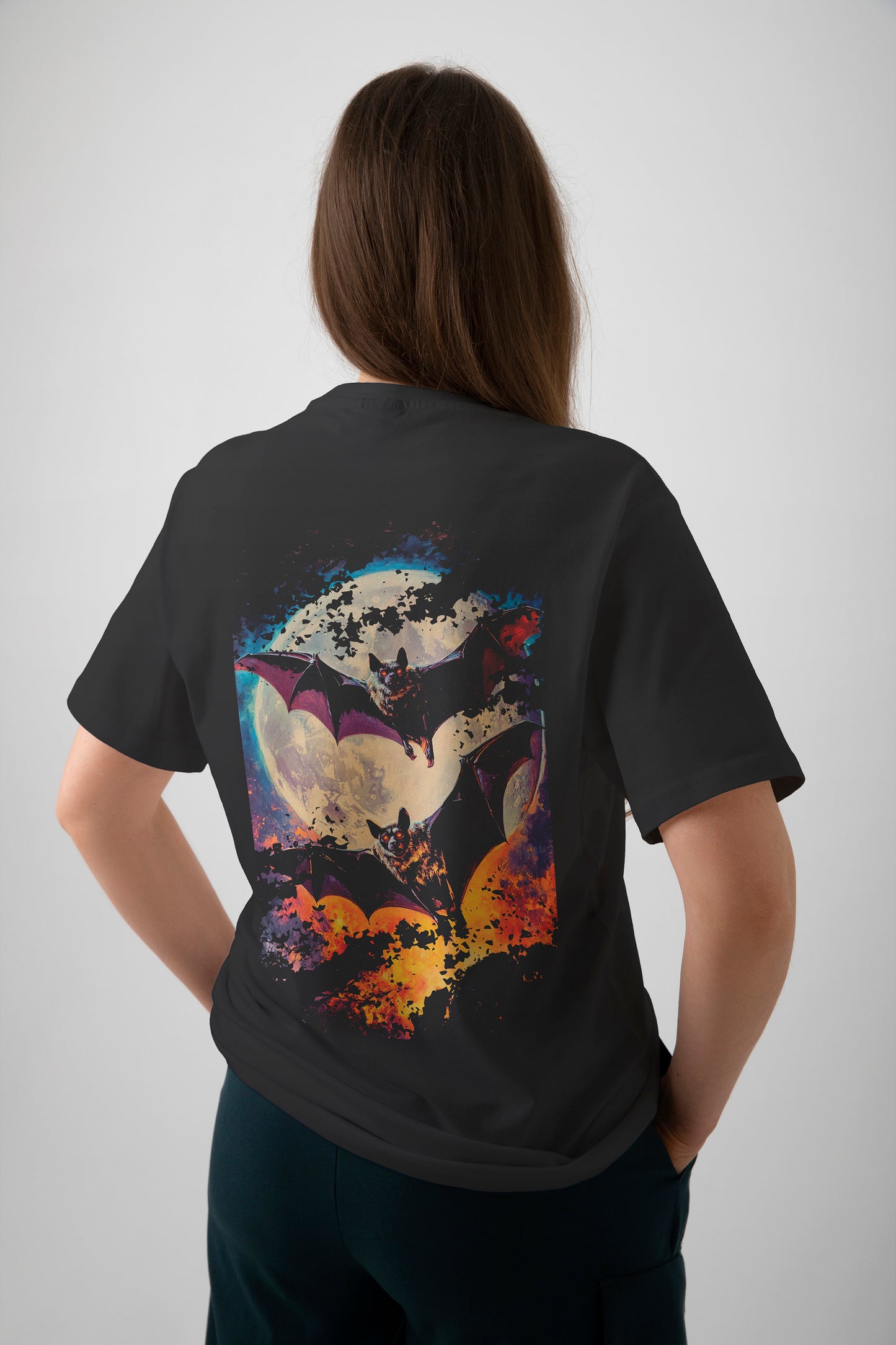 Playera Murciélagos Luna Llena