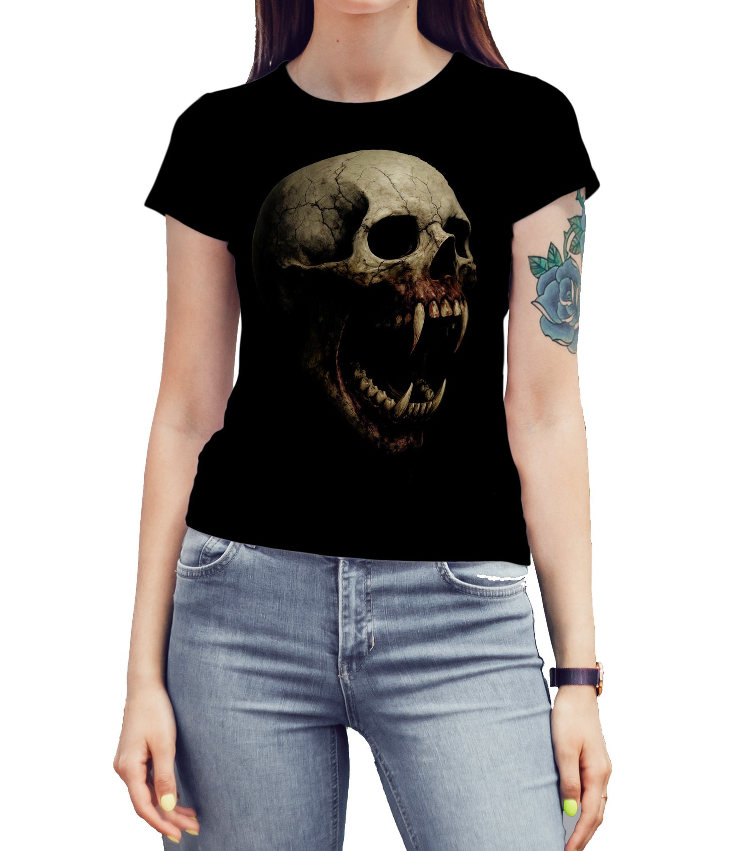 Playera Fanged Skull